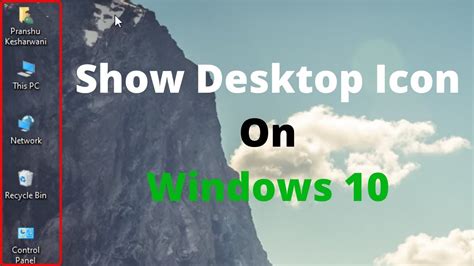 How To Show Icons On Desktop Add Windows 10 Desktop Icon Shortcuts