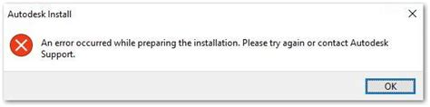 An Error Occurred While Preparing The Installation When Installing An