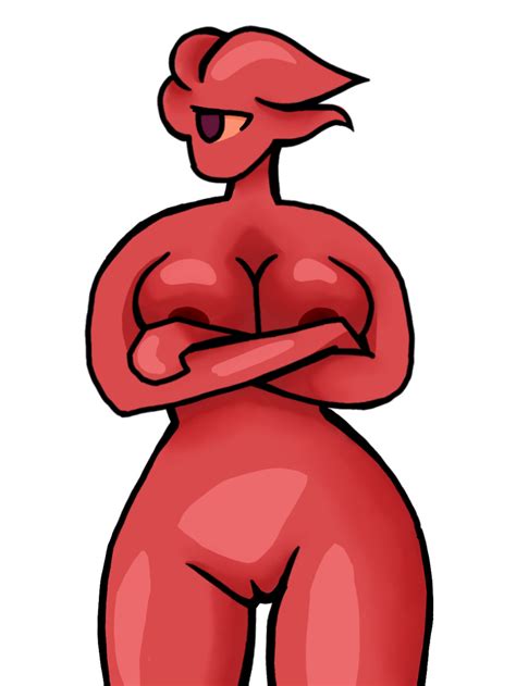Rule 34 Breasts Brimstone Elemental Calamity Mod Crossed Arms Female Looking To The Side
