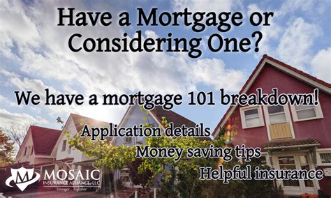 Mortgage 101 Resources And Tips Mosaic Insurance Alliance Llc