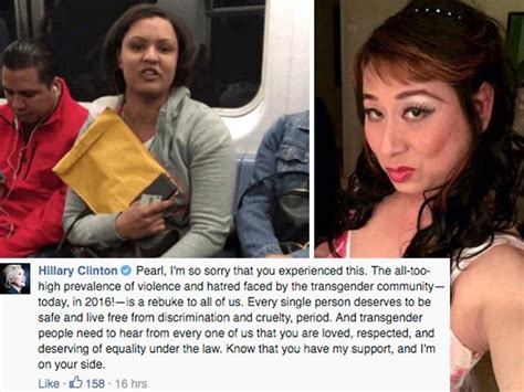 hillary clinton to trans woman attacked on subway i m on your side video