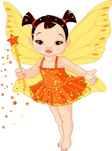 Cute Little Baby Fairy — Stock Vector © Dazdraperma 19831513