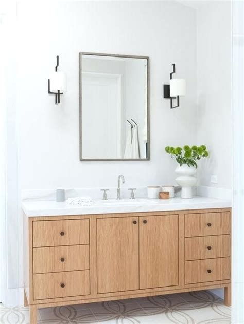 26.75 inch gray oak modern bathroom vanity with medicine cabinet $1,389.00 $1,069.00 sku: White Oak Bathroom Vanity | Home Inspiration