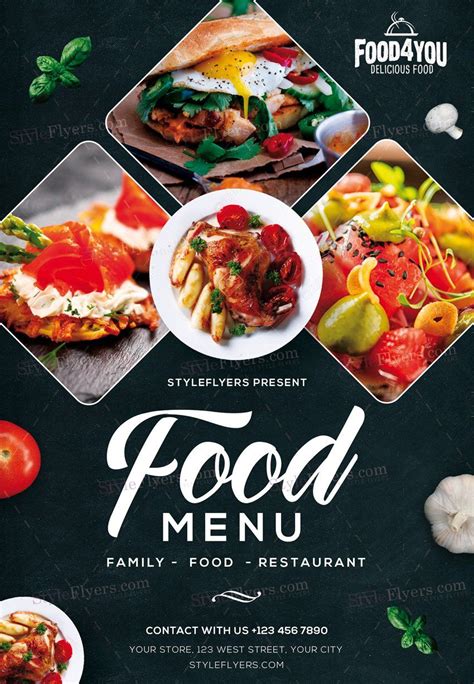 Brilliant and mouthwatering menu templates, premium design resources and professional online menu maker can meet all your design demands. Example of flyers for food