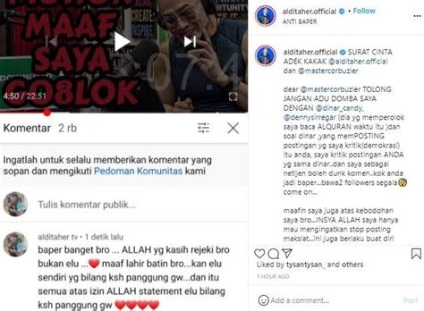 Maybe you would like to learn more about one of these? Aldi Taher Sebut Deddy Corbuzier Baper: Kamu yang Kasih ...