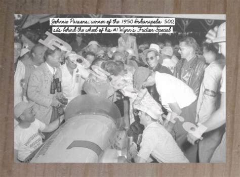 Historic Johnnie Parsons Winner Of The 1950 Indianapolis 500 Postcard