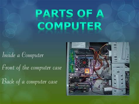Main Parts Of A Computer