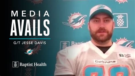 jesse davis meets with the media miami dolphins youtube
