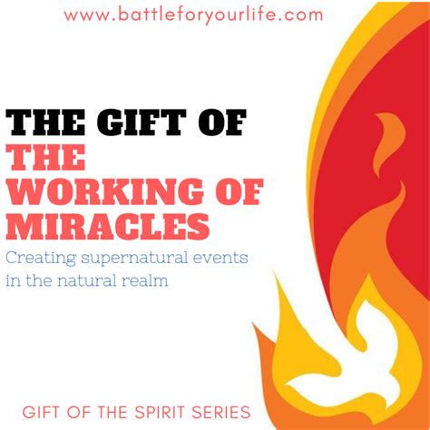 The T Of Working Of Miracles Battle For Your Life