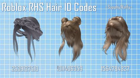 Roblox Bloxburg Hair Id Codes