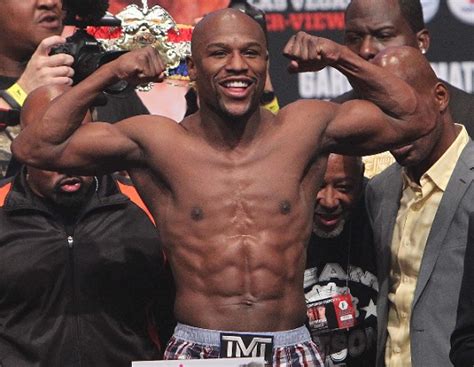 Floyd Mayweather All Smiles At Weigh In For Canelo Alvarez Fight Video