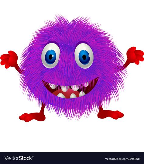 Hairy Monster Royalty Free Vector Image VectorStock
