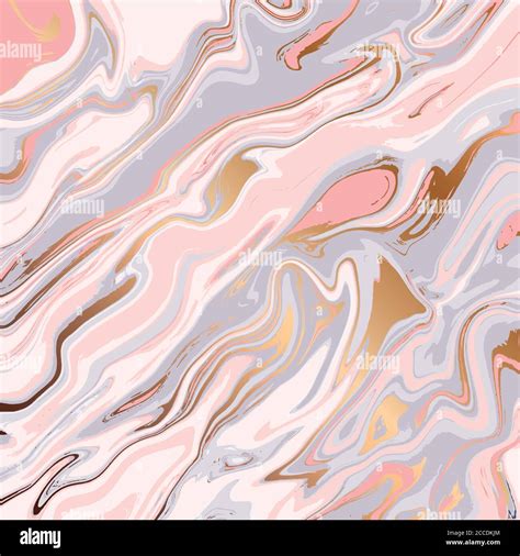 Liquid Marble Texture Design Colorful Marbling Surface Golden Lines