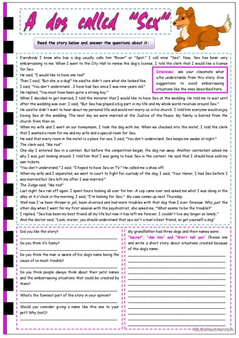 Reading Comprehension First Grade English Esl Worksheets P Hot Sex Picture