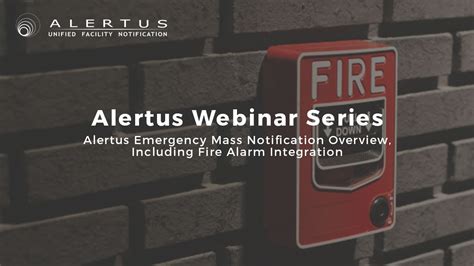 Alertus System Overview Fire Alarm Integration Youtube