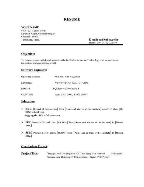 If you are applying for any job then check features in an impressive resume format for all levels. Fresher resume-sample1 by Babasab Patil | Resume, Job ...