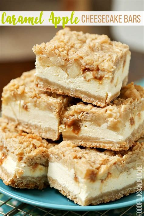 2 (1 oz) squares semisweet chocolate. Caramel Apple Cheesecake Bars • Food, Folks and Fun