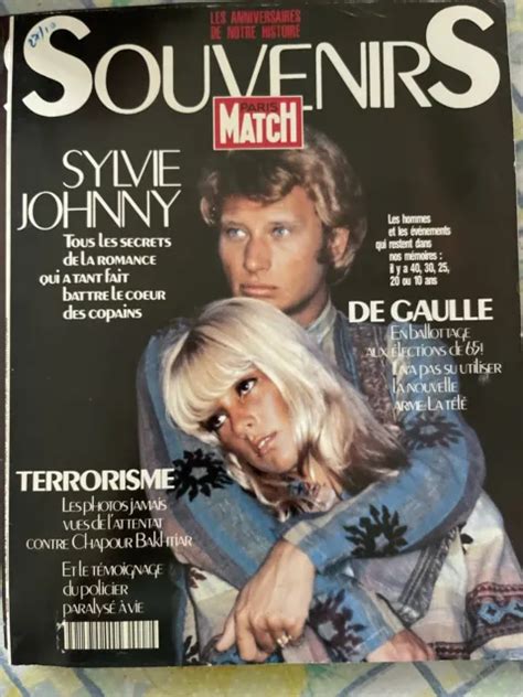 Souvenirs Paris Match Johnny Hallyday Sylvie Vartan 1990 Sophie Marceau Dassin Eur 400