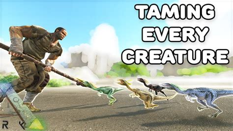 Taming Every Creature In Ark Compy Ark Survival Evolved Ep Youtube