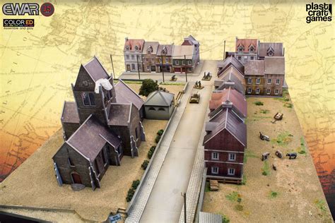 Toys Table Tophistorical 15mm Ww2 8 Houses Mdf Painted Terrain Ideal
