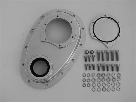 Timing Cover Two Piece Anodized Aluminum Good Parts