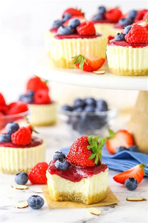 Struggling to find the perfect low fat chocolate dessert? Mini Berry Almond Cheesecakes | Recipe | Food processor ...
