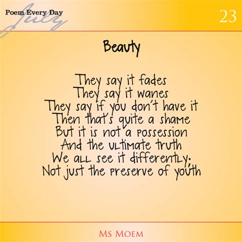 a poem about beauty ms moem poems life etc