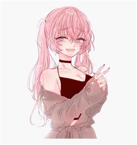 Pink Haired Anime Girl Pfp