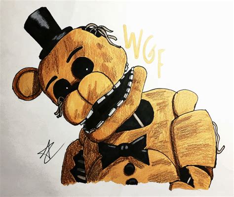 Fnaf Golden Freddy Drawing At PaintingValley Com Explore Collection