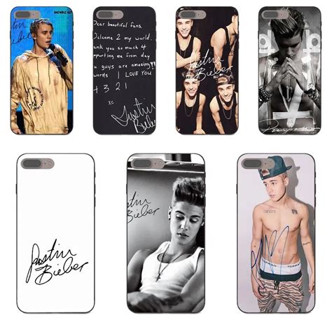 Justin Bieber Autograph For Apple Iphone 4 4s 5 5s Se 6 6s 7 8 Plus X