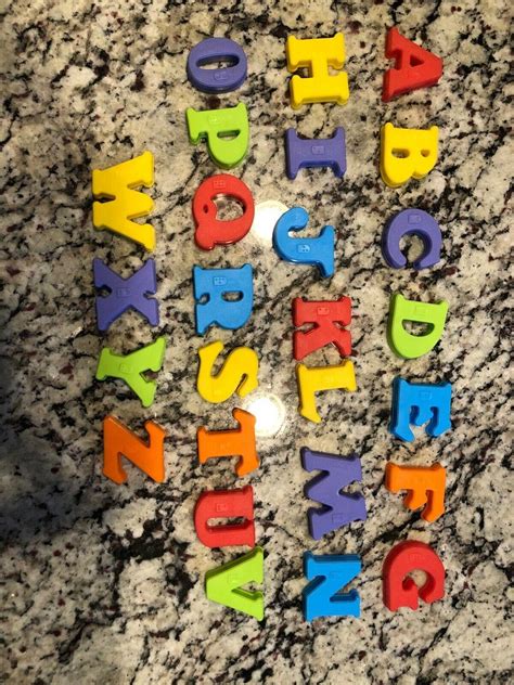 Magnetic Capital Letters With Braille Vintage Playskool 3821676742
