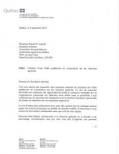 Comment faire une lettre professionnel en respectant les normes afnor. Lettre du ministre 4 septembre 2019 - Association des grossistes en machinisme agricole du ...