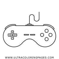 Xbox One Controller Sketch Coloring Page