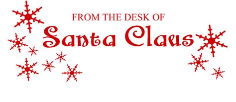 Photo enthusiasts have uploaded desk clipart letterhead for free download here! email you a digital file Santa Claus letterhead