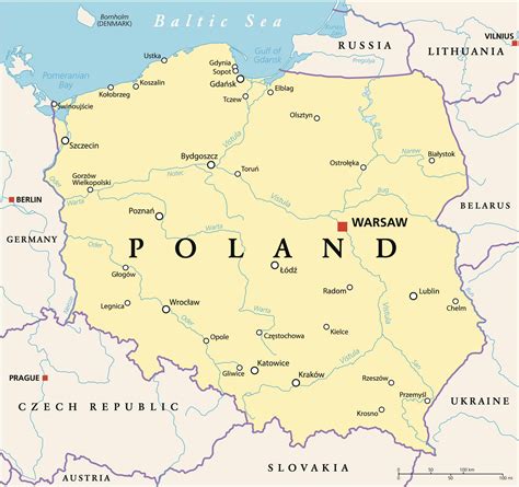 map of poland in english