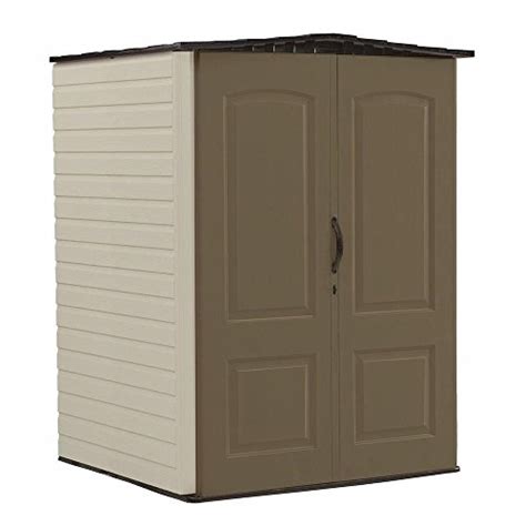 Rubbermaid Medium Vertical Resin Weather Resistant Outdoor Storage Shed