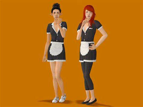 Deedee Sims Sims Maid Outfit Sims 2 Hair