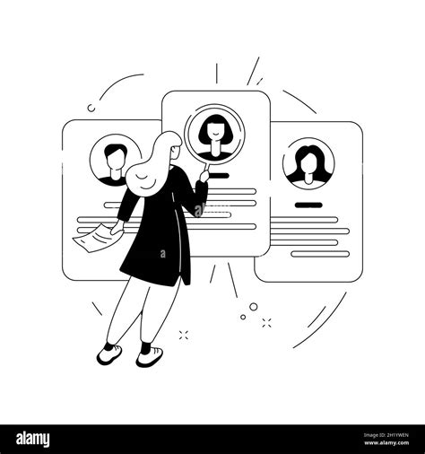Job seekers abstract concept vector illustration Stock Vector Image