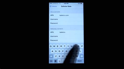 In the cellular section, select cellular data network and on the next page, scroll to the very bottom till you see personal hotspot settings (apn, username, password). iPhone 6 Internet (APN) Settings - YouTube