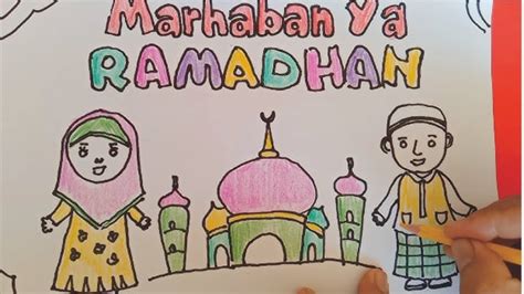 Contoh Poster Ramadhan Anak Tk Contoh Gambar Mewarnai Poster Ramadhan