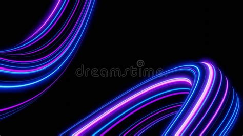 3d Neon Light Effect Glowing Trails Colorful Light Motion Speed