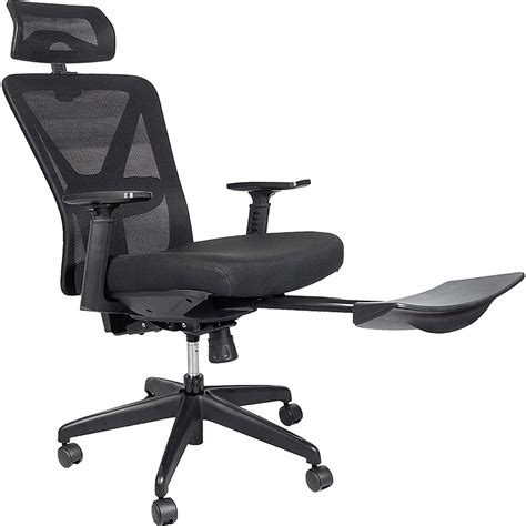 reclining office chair 300 lb capacity ergonomic computer mesh recliner executive swivel