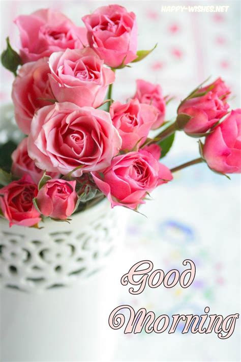 The perfect goodmorning haveniceday flowers animated gif for your conversation. Good Morning Wishes With Lovely Rose Picture | Good ...
