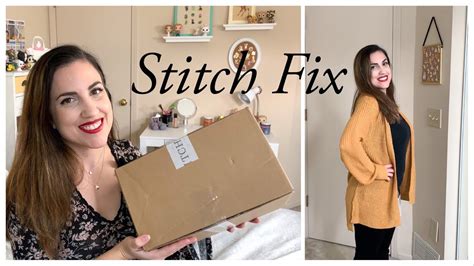 stitch fix unboxing and try on haul youtube