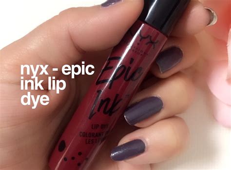 Nyx Epic Ink Lip Dye Review Rockerbellas Beauty Blog