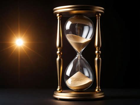 Premium Ai Image An Hourglass With Sand Running Through It