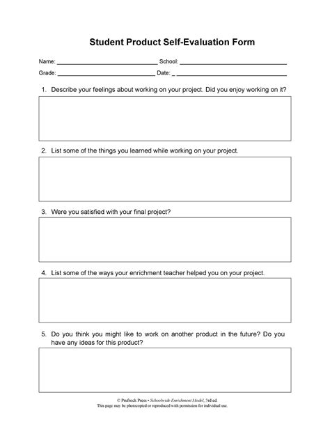 50 Self Evaluation Examples Forms And Questions Templatelab