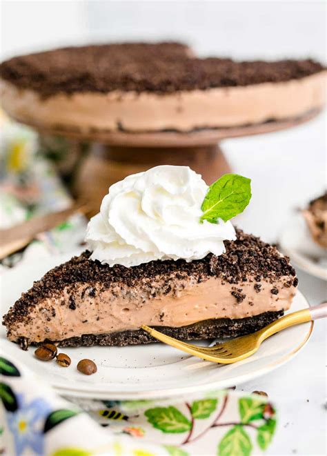 No Bake Mocha Cheesecake Frozen Cheesecake Girl Gone Gourmet