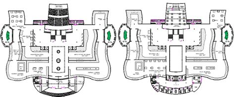 Floor Plan Details Of City Museum Architecture Layout Dwg File Cadbull