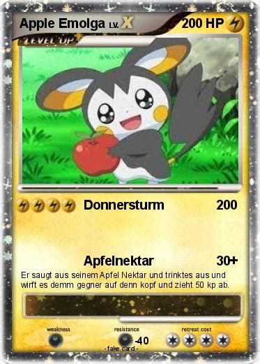 Pokémon Apple Emolga Donnersturm My Pokemon Card